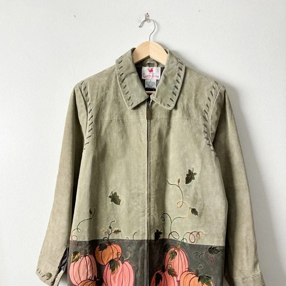 American Vintage Jackets & Blazers - Vintage Pumpkin Leather Jacket
